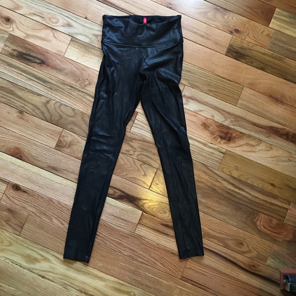 Spanx leather leggings